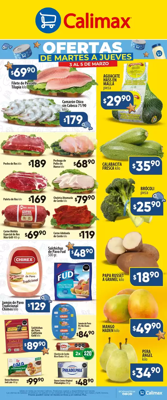 Catálogo Calimax en Culiacán Rosales | Ofertas principales y descuentos | 2026-03-03T00:00:00.000Z - 2026-03-05T00:00:00.000Z