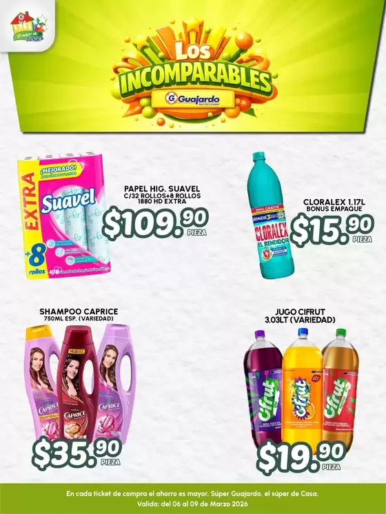Catálogo Guajardo en Chetumal | Ofertas Guajardo | 2026-03-06T00:00:00.000Z - 2026-03-09T00:00:00.000Z