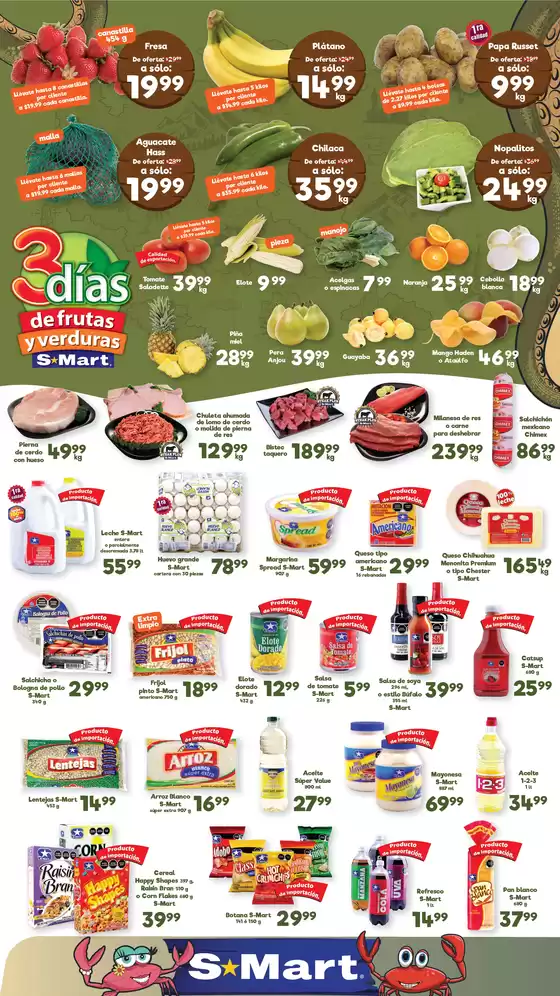 Catálogo S-Mart en Guasave | Ofertas S-Mart chihuahua | 2026-03-10T00:00:00.000Z - 2026-03-12T00:00:00.000Z
