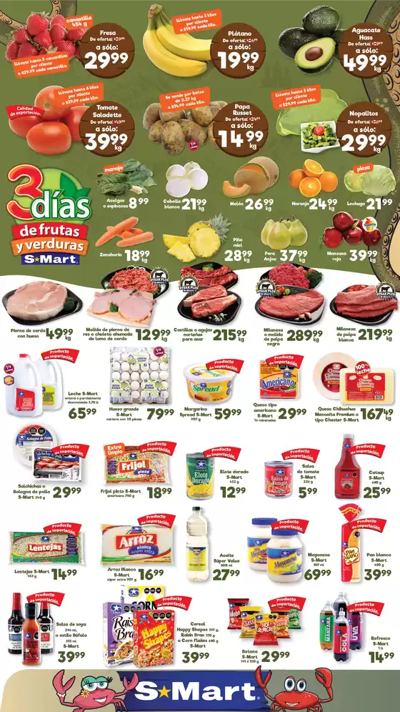 Catálogo S-Mart en Dolores Hidalgo | Ofertas S-Mart monterrey | 2026-03-11T00:00:00.000Z - 2026-03-12T00:00:00.000Z