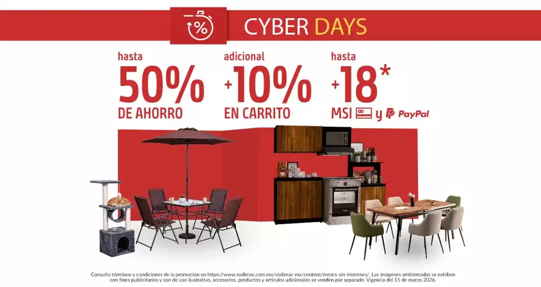 Catálogo Sodimac Homecenter en Zapopan | Gran variedad de ofertas | 2026-03-11T00:00:00.000Z - 2026-03-11T00:00:00.000Z