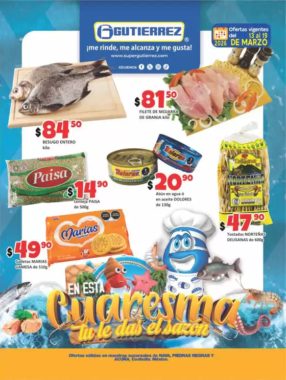 Catálogo Super Gutierrez en Cadereyta Jiménez | Volante Super Gutierrez | 2026-03-13T00:00:00.000Z - 2026-03-19T00:00:00.000Z