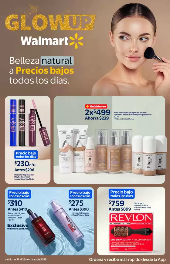 Catálogo Walmart en Soledad de Graciano Sánchez | FLYER 2 BELLEZA | 2026-03-13T00:00:00.000Z - 2026-03-26T00:00:00.000Z