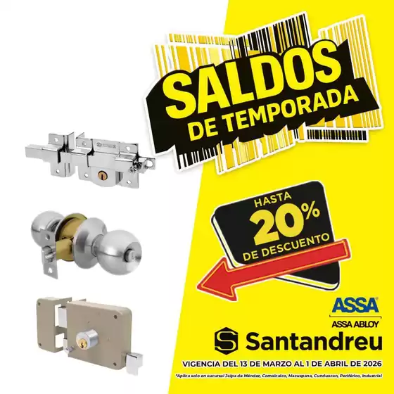 Catálogo Santandreu en Cancún | Gangas exclusivas | 2026-03-13T00:00:00.000Z - 2026-04-01T00:00:00.000Z