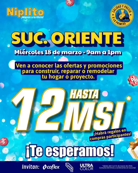 Catálogo Niplito en Chicoloapan de Juárez | Gangas y ofertas actuales | 2026-03-06T00:00:00.000Z - 2026-03-31T00:00:00.000Z