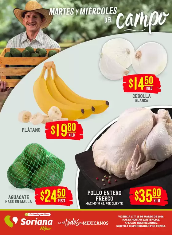 Catálogo Soriana Híper en Cuautitlán | Ofertas para cazadores de gangas | 2026-03-17T00:00:00.000Z - 2026-03-18T00:00:00.000Z