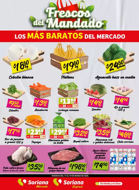 Catálogo Soriana Mercado en Cuautitlán | Gangas exclusivas | 2026-03-17T00:00:00.000Z - 2026-03-19T00:00:00.000Z