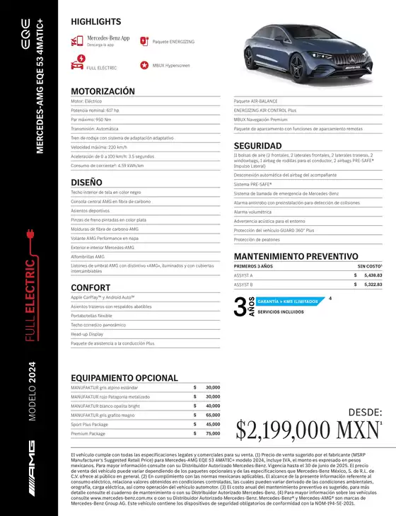 Catálogo Mercedes-Benz en Azcapotzalco | FT Mercedes AMG EQE 53 4MATIC | 2026-03-18T00:00:00.000Z - 2026-04-01T00:00:00.000Z