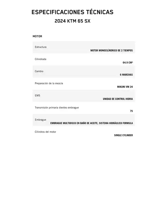 Catálogo KTM en Zapopan | 2024 ktm 65 sx | 2026-03-18T00:00:00.000Z - 2026-04-01T00:00:00.000Z