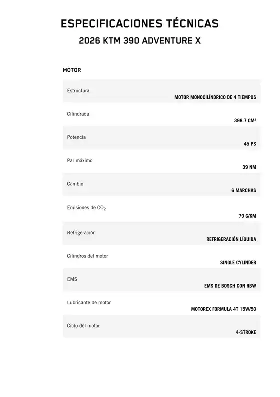 Catálogo KTM en Zapopan | 2026 ktm 390 adventurex | 2026-03-18T00:00:00.000Z - 2026-04-01T00:00:00.000Z
