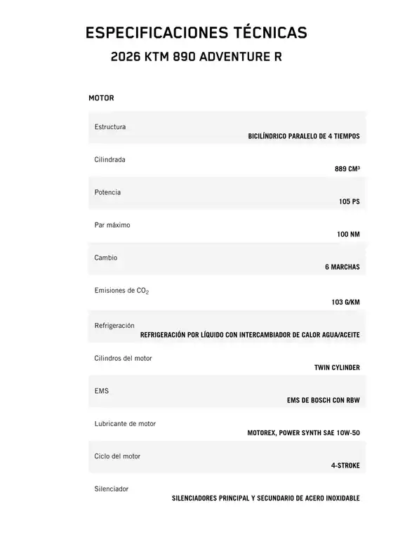 Catálogo KTM en Zapopan | 2026 ktm 890 adventurer | 2026-03-18T00:00:00.000Z - 2026-04-01T00:00:00.000Z