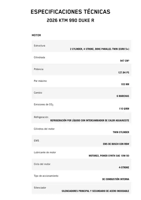 Catálogo KTM en Hermosillo | 2026 ktm 990 duker | 2026-03-18T00:00:00.000Z - 2026-04-01T00:00:00.000Z