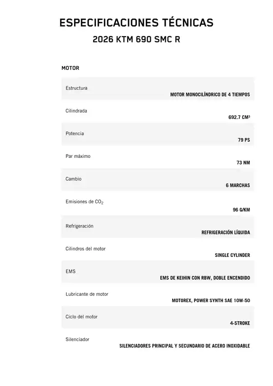 Catálogo KTM en Zapopan | 2026 ktm 690 smcr | 2026-03-18T00:00:00.000Z - 2026-04-01T00:00:00.000Z