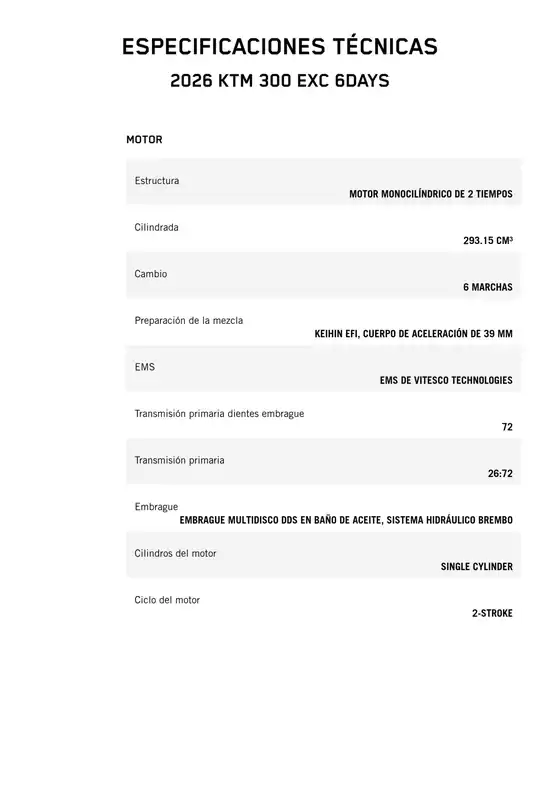 Catálogo KTM en Zapopan | 2026 ktm 250 excf | 2026-01-01T00:00:00.000Z - 2026-12-31T00:00:00.000Z