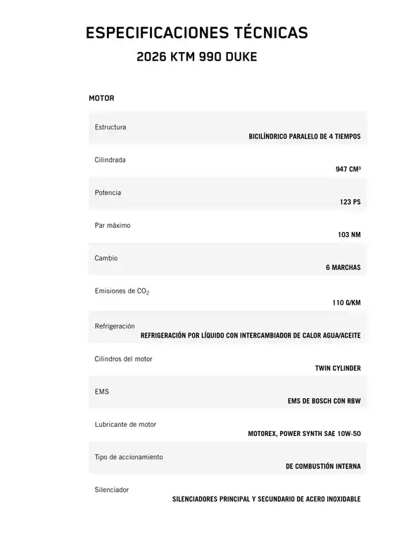 Catálogo KTM en Hermosillo | 2026 ktm 990 duke | 2026-03-18T00:00:00.000Z - 2026-04-01T00:00:00.000Z