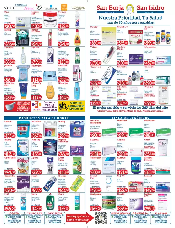 Catálogo Farmacias San Isidro y San Borja en Seyé | PROPAGANDA 2026 6 | 2026-03-16T00:00:00.000Z - 2026-03-29T00:00:00.000Z