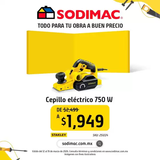 Catálogo Sodimac Constructor en San Francisco de Campeche | Promos | 2026-03-19T00:00:00.000Z - 2026-03-19T00:00:00.000Z