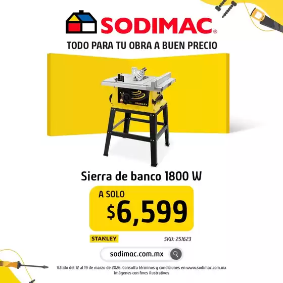 Catálogo Sodimac Constructor en Pátzcuaro | Nuestras mejores ofertas para ti | 2026-03-12T00:00:00.000Z - 2026-03-19T00:00:00.000Z