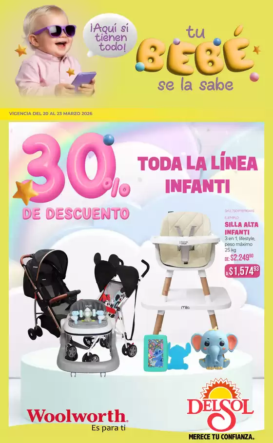 Catálogo Woolworth en Santa María Acuitlapilco | Consiente a tu bebé | 2026-03-20T00:00:00.000Z - 2026-03-23T00:00:00.000Z