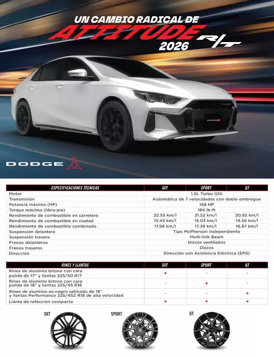 Catálogo Dodge en Zapopan | FT ATTITUDE 2026 | 2026-01-01T00:00:00.000Z - 2027-06-30T00:00:00.000Z