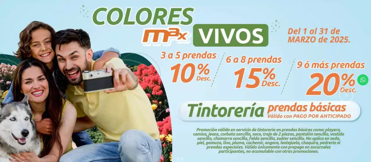 Catálogo Tintorerías Max en Ciudad de México | Promo | 2026-03-23T00:00:00.000Z - 2026-03-31T00:00:00.000Z