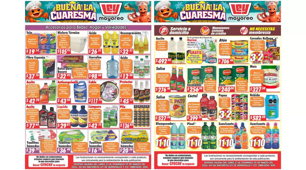 Catálogo Casa Ley en Almoloya del Río | Ofertas principales para ahorradores | 2026-03-23T00:00:00.000Z - 2026-03-29T00:00:00.000Z