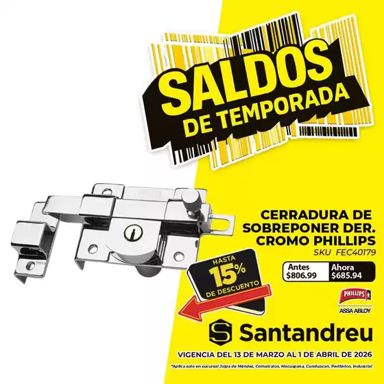 Catálogo Santandreu | Gangas y ofertas actuales | 2026-03-13T00:00:00.000Z - 2026-04-01T00:00:00.000Z