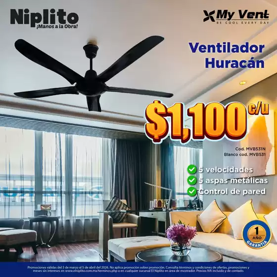 Catálogo Niplito en Matías Romero Avendaño | Gangas y ofertas actuales | 2026-03-05T00:00:00.000Z - 2026-04-05T00:00:00.000Z