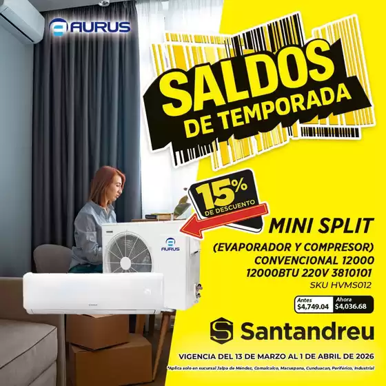 Catálogo Santandreu en Cancún | Descubre ofertas atractivas | 2026-03-13T00:00:00.000Z - 2026-04-01T00:00:00.000Z