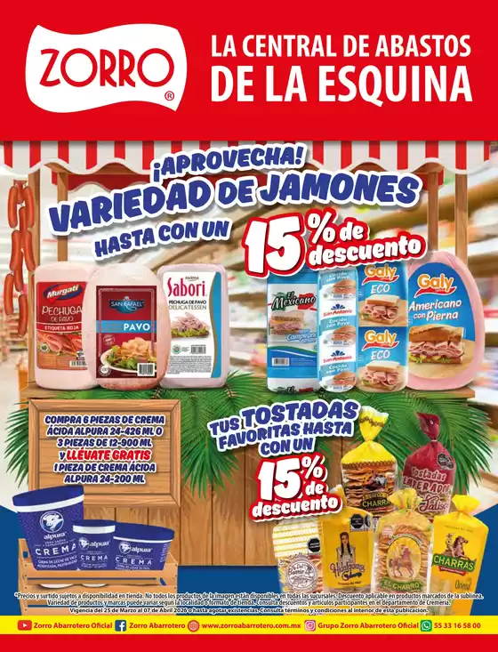 Catálogo Zorro en Santiago Pinotepa Nacional | Ofertas Zorro | 2026-03-25T00:00:00.000Z - 2026-04-07T00:00:00.000Z