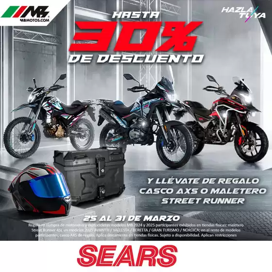 Catálogo Sears en Ciudad Benito Juárez | Promos | 2026-03-26T00:00:00.000Z - 2026-03-31T00:00:00.000Z