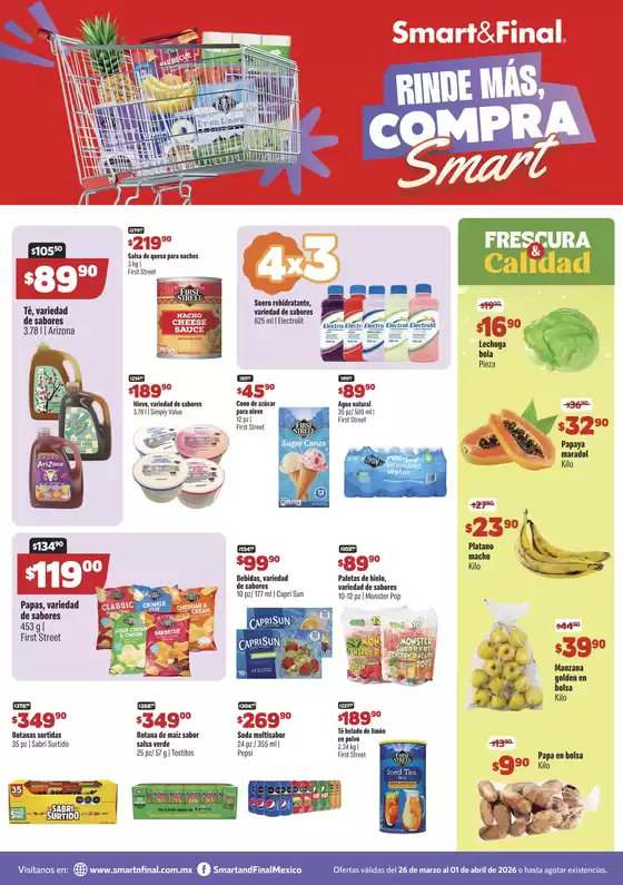 Catálogo Smart & Final en Zamora de Hidalgo | SF Ft 26 MARZO 01 ABRIL Web SL | 2026-03-26T00:00:00.000Z - 2026-04-01T00:00:00.000Z