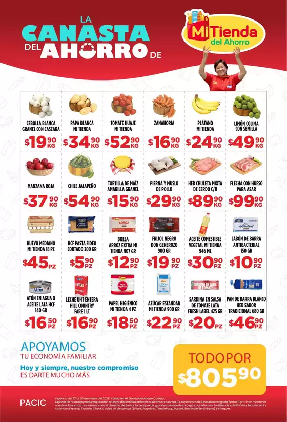 Catálogo Mi Tienda del Ahorro en Zamora de Hidalgo | Ofertas especiales para ti | 2026-03-27T00:00:00.000Z - 2026-03-30T00:00:00.000Z