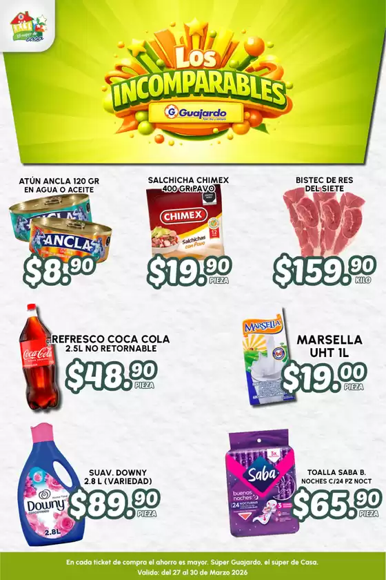 Catálogo Guajardo en Zamora de Hidalgo | Ofertas Guajardo | 2026-03-27T00:00:00.000Z - 2026-03-30T00:00:00.000Z