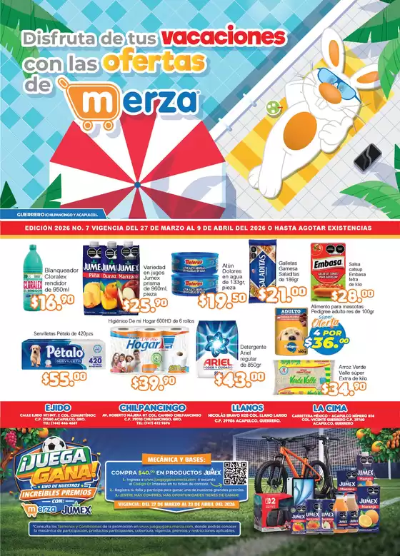 Catálogo Merza en Cuauhtémoc (CDMX) | Ofertas principales para todos los clientes | 2026-03-27T00:00:00.000Z - 2026-04-09T00:00:00.000Z