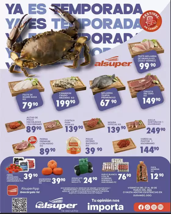 Catálogo Alsuper en Guanajuato | Alsuper Durango | 2026-03-27T00:00:00.000Z - 2026-03-30T00:00:00.000Z