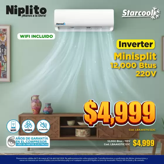 Catálogo Niplito en Guadalupe (Nuevo León) | Ofertas y gangas exclusivas | 2026-03-05T00:00:00.000Z - 2026-04-05T00:00:00.000Z