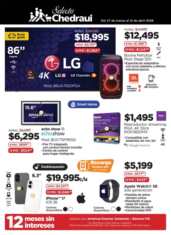 Catálogo Chedraui en Guanajuato | Ofertas principales para ahorradores | 2026-03-27T00:00:00.000Z - 2026-04-12T00:00:00.000Z