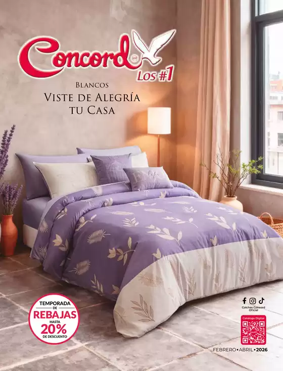Catálogo Colchas Concord en Tepatitlán de Morelos | Ofertas Colchas Concord | 2026-02-01T00:00:00.000Z - 2026-04-30T00:00:00.000Z