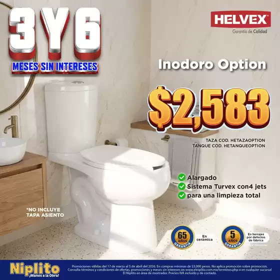 Catálogo Niplito en Gustavo A Madero | Nuestras mejores gangas | 2026-03-17T00:00:00.000Z - 2026-04-05T00:00:00.000Z