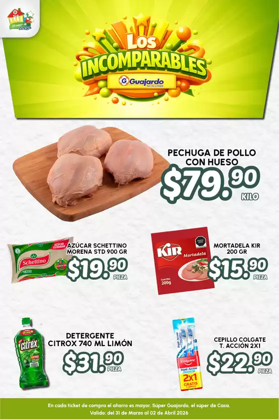 Catálogo Guajardo en San José Guadalupe Otzacatipan | Ofertas Guajardo | 2026-03-31T00:00:00.000Z - 2026-04-02T00:00:00.000Z