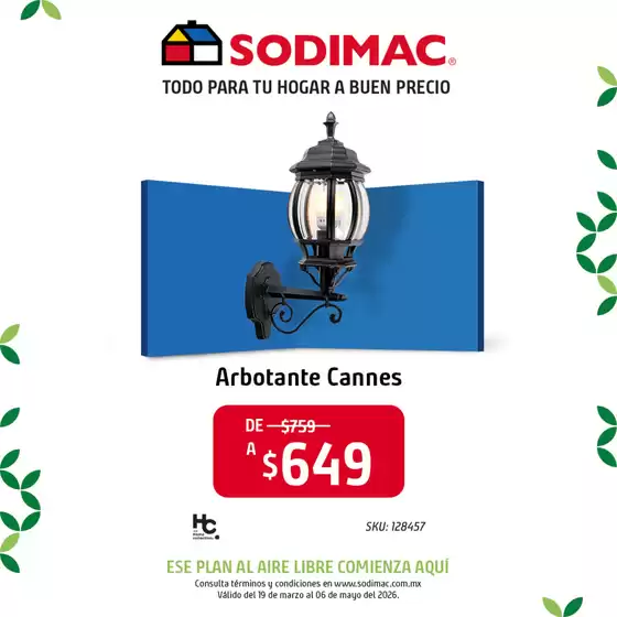 Catálogo Sodimac Constructor en Gustavo A Madero | Ofertas especiales atractivas para todos | 2026-03-19T00:00:00.000Z - 2026-05-06T00:00:00.000Z