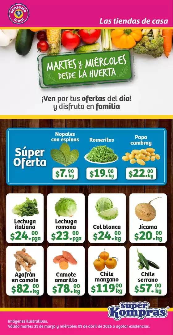 Catálogo Super kompras en Tláhuac | Nuevas ofertas para descubrir | 2026-03-31T00:00:00.000Z - 2026-04-01T00:00:00.000Z