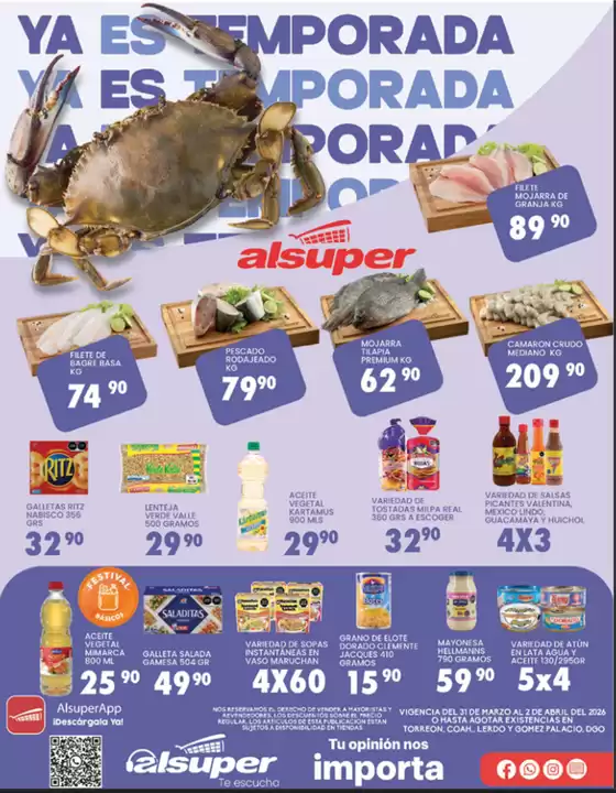 Catálogo Alsuper en Tláhuac | Alsuper Laguna | 2026-03-31T00:00:00.000Z - 2026-04-02T00:00:00.000Z
