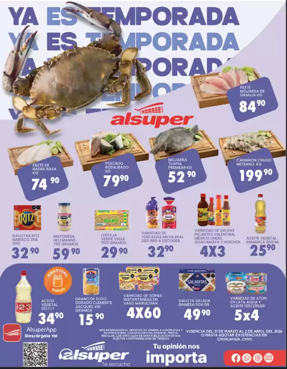 Catálogo Alsuper en Tláhuac | Alsuper Chihuahua-ciudad | 2026-03-31T00:00:00.000Z - 2026-04-02T00:00:00.000Z