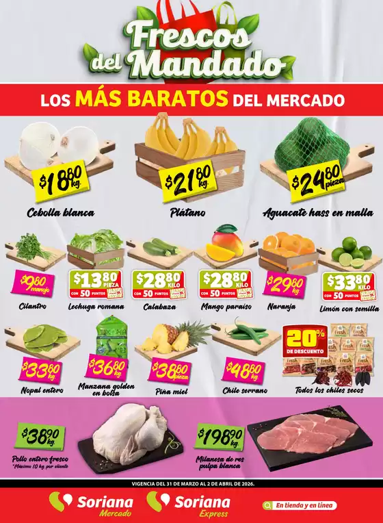 Catálogo Soriana Express en Lomas Verdes | Excelente oferta para todos los clientes | 2026-03-31T00:00:00.000Z - 2026-04-02T00:00:00.000Z