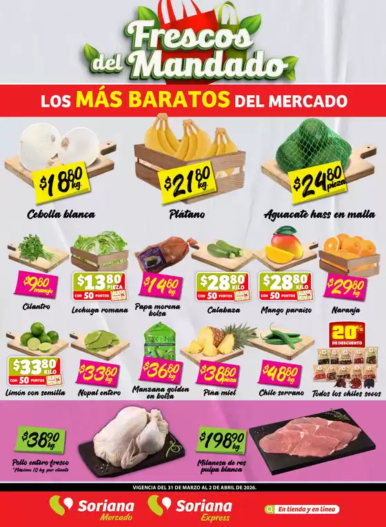 Catálogo Soriana Express en Lomas Verdes | Nuevas ofertas para descubrir | 2026-03-31T00:00:00.000Z - 2026-04-02T00:00:00.000Z