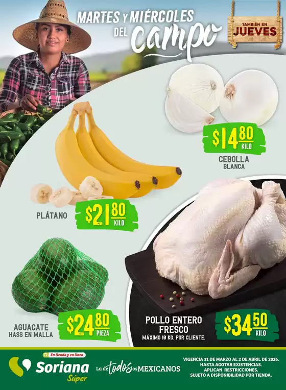 Catálogo Soriana Súper en Playas de Rosarito | Ofertas especiales para ti | 2026-03-31T00:00:00.000Z - 2026-04-02T00:00:00.000Z