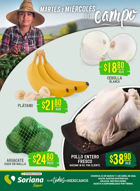 Catálogo Soriana Súper en Playas de Rosarito | Ofertas especiales atractivas para todos | 2026-03-31T00:00:00.000Z - 2026-04-01T00:00:00.000Z