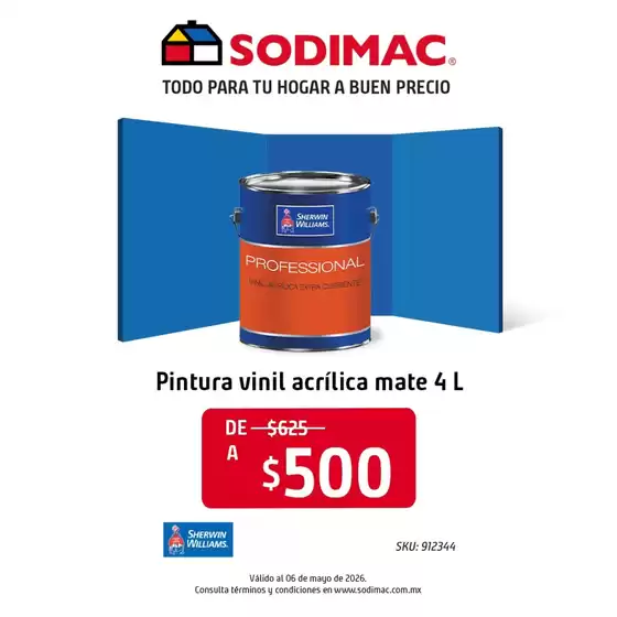 Catálogo Sodimac Constructor en San Miguel de Allende | Ofertas y promociones actuales | 2026-04-01T00:00:00.000Z - 2026-05-06T00:00:00.000Z